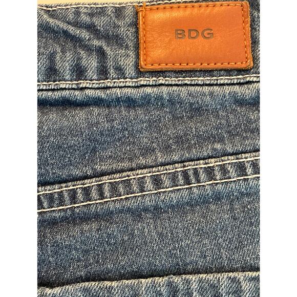 BDG Super High Rise Foxy Button Fly Cuffed Denim Jean Short Shorts 26w - Picture 11 of 13